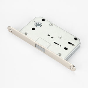 Ensemble de corps de serrure à mortaise en nickel satiné avec gâche magnétique, kit de quincaillerie complet pour la sécurité des portes intérieures - Product Image 2