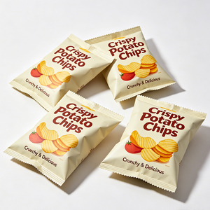 Bolsa de Embalaje de Papel de Aluminio Sellada por la Parte Posterior de Alta Calidad para Chips, Plátanos, Patatas y Otros Snacks - Product Image 1
