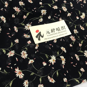 Paris Flower Chiffon Fabric Small Piece Printing <strong>Opaque</strong> <strong>Cloth</strong> Spring Summer Dresses Broad-legged Pants Blouses Clothing Material - Product Image 5
