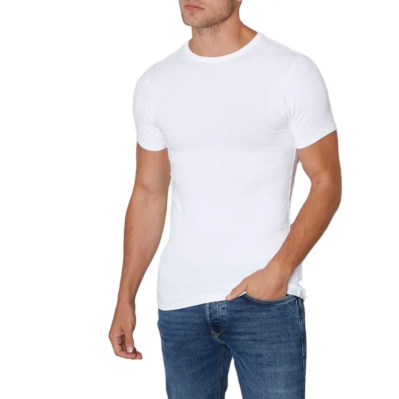 Camisas de compressão baratos branca em massa
