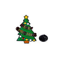 Nouvelle broche en alliage de zinc de Noël, cadeau de fête, décorations, père Noël, bonhomme de neige, panda, élan, badge, pendentif, vente en gros