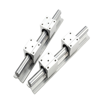 Rail de guidage linéaire carré en aluminium SBR16-50 de 20 mm, fabriqué en Chine, longueur personnalisable de 100 à 4000 mm pour l'automatisation
