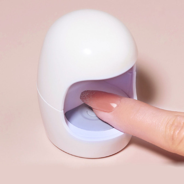 Portable Mini Nail Gel Lamp 3W Creative Nail Dryer LED UV Lamp One Finger Light Curing Egg Shape Electric Nail Dryer Machine