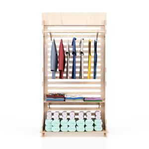 I migliori espositori in legno ad incastro con ripiani regolabili per Stand di Design personalizzato italiano per negozio di abbigliamento - Product Image 5