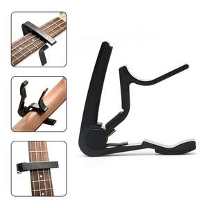Capo de guitare acoustique classique en alliage d'aluminium argenté de haute qualité à changement rapide pour ajuster le tonalité de la guitare - Product Image 5