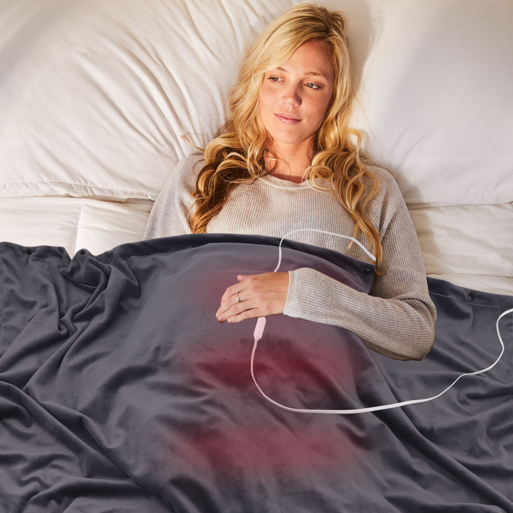 Châle Chauffant Sans Fil USB - Plaid Chauffant Portable Avec 3 Niveaux De Temperature Poncho Electrique Lavable 150x85 Cm 88033634