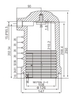12KV résine époxy bec isolant douille boîte de Contact intérieur haute tension appareillage armoire matériaux d'isolation éléments