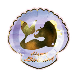 ชุดอุปกรณ์จัดงานวันเกิดเด็กผู้หญิง DAMAI ชุดเจ้าหญิง ชุดอุปกรณ์บนโต๊ะอาหาร ลายเงือก ถุงกระดาษใส่ขนม ที่วางเค้ก จาน แก้ว อุปกรณ์จัดงานปาร์ตี้ - Product Image 2