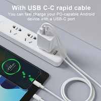 Chargeur de téléphone portable RTS à expédition rapide, type C PD 20W, adaptateur secteur US EU AU UK, charge rapide USB C pour téléphone