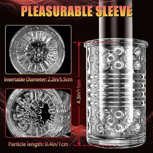 Automatica degli uomini masturbatore vibratore grandi dimensioni Auto pene masturbazione macchina giocattoli del sesso per l'uomo - Product Image 6