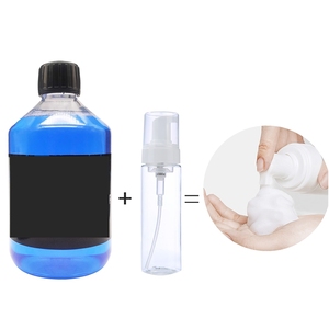 Limpiador Espumoso Azul de 1.35oz, Botella Pequeña, Solución Calmante para Limpieza de Piel con Tatuajes, para Herramientas de Artistas de PMU - Product Image 6