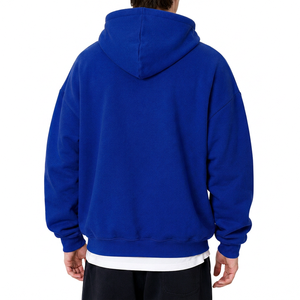 Sudadera con Capucha para Hombre, 100% Algodón, Felpa Francesa, Color Sólido Lavado, Estilo Casual, Corte Holgado, Ropa de Invierno, Diseño de Calaveras - Product Image 2