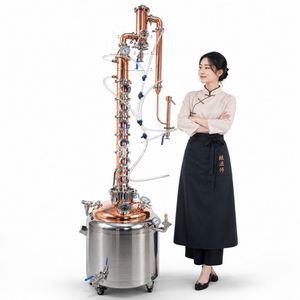 เครื่องกลั่นทองแดง Ace 100L สำหรับผลิตเหล้ามูนไชน์ เครื่องกลั่นจิน สำหรับการผลิตเครื่องดื่มและไวน์ - Product Image 4