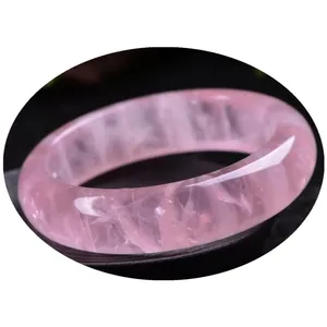 Rose quartz jadeite jade pink jade bracelet bangle gemstone Ice bracelet lotus rose quartz pink jade Bracelet Bangles