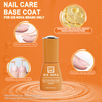 ICE NOVA 2-Free French Base 5-in-1 HEMA Free TPO Free Gel Nail Polish Base Coat/Top Coat dan Nail Polish Base Coat/Top Coat