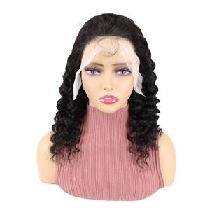 YEUNG BEAUTY Perruque <span class=keywords><strong>Bob</strong></span> à Ondulations Profondes Très Vendue, Haute Densité, avec Dentelle Frontale, Cheveux Humains Vierges, Cheveux Vietnamiens Bruts <span class=keywords><strong>pour</strong></span> Femmes Noires - Product Image 1