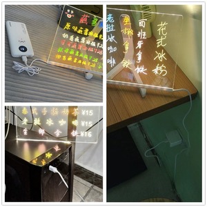 Schermo a LED lavagna in acrilico <span class=keywords><strong>per</strong></span> la pubblicità del mercato notturno <span class=keywords><strong>per</strong></span> la casa parco uso ospedaliero fatto in fabbrica ricarica - Product Image 2
