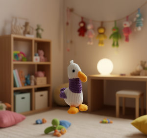 Juguete de pato colgante de felpa de 16 cm, animal de peluche suave para bebés, juguete unisex para aliviar el estrés para niños - Product Image 2