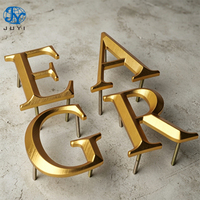 Lettres 3D personnalisées en laiton massif pour hôtels, entreprises, écoles - Montage mural/intérieur extérieur, fenêtre, étanches IP65, options multicolores