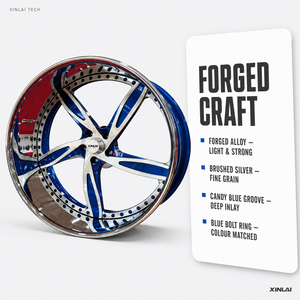 ล้อฟอร์จ XINLAI 2/3 ชิ้น ขนาด 22 24 26 28 นิ้ว 5x127 5x120.65 มม. สำหรับรถ 1990 Caprice Impala C1500 1980 Cutlass 1985 Monte Carlo - Product Image 5