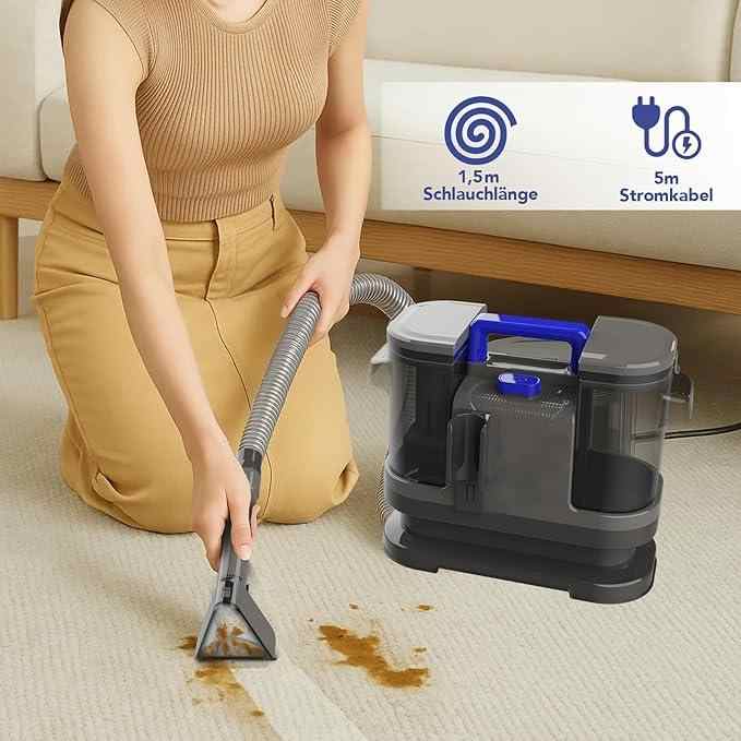 600W Powerful Spot Cleaner Handheld Carpet Cleaner Upholstery Cleaner ...