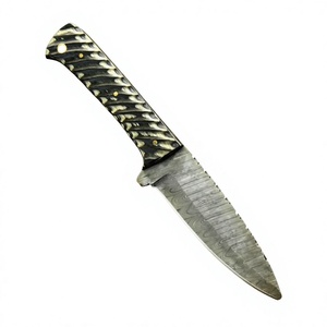 Cuchillo de caza de acero inoxidable con mango texturizado y diseño de hoja fija para equipo de exterior, venta al por mayor, cuchillos de caza - Product Image 2