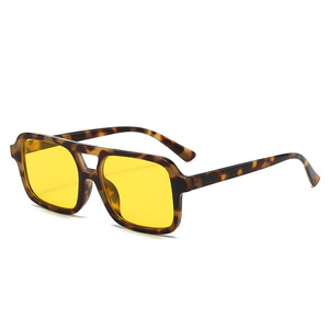 Lunettes de soleil Tiyo pour femme, monture carrée intégrale écaille de tortue, verres jaunes UV400 anti-reflet, idéales pour la conduite et les voyages - Product Image 5