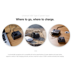 Chargeur de batterie NP2 Air NP-fz100 NP-FW50 NP-BX1, charge complète en 90 minutes, max 25W, entrée Type-C, double canal - Product Image 5
