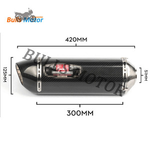 Escape de motocicleta de alto rendimiento con motor bulls para Escape de bicicleta para BMWs, KTMs, Kawasakis, DUCATIs V4 - Product Image 2
