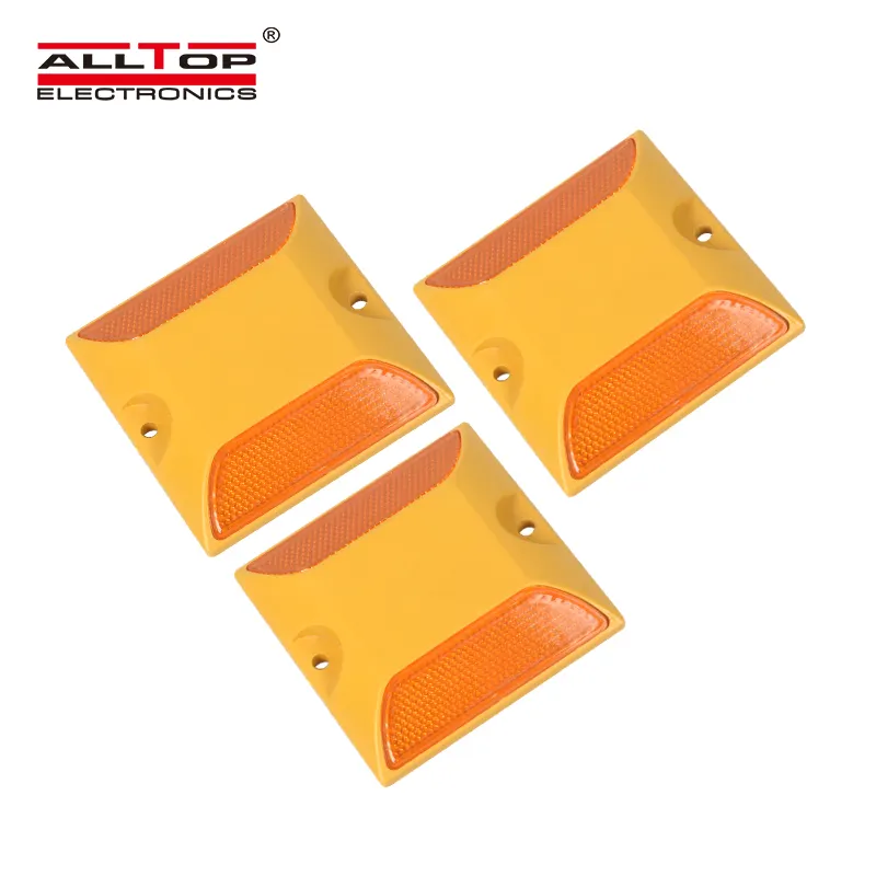 ALLTOP High Quality Road Traffic Safety Double Side Pmma Reflectors High Visible Abs Plastic Road Stud Light