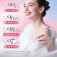 SADOER Gel Douche Éclaircissant à la Grenade et Niacinamide 500ml – Hydratant et Illuminateur pour Peaux Ternes – Format Familial