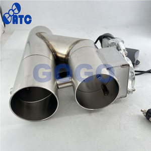 Tubo de escape eléctrico de acero inoxidable de 3 "/76mm, corte electrónico, interruptor remoto inalámbrico y manual de doble válvula - Product Image 6