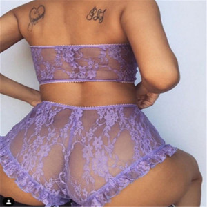 Gros Femmes Chaud personnalisé votre propre logo dentelle sexy lingeries sous-vêtements ensemble - Product Image 3