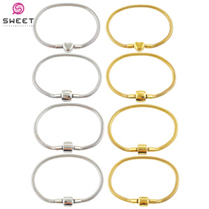 Bracciali a Catena Geometrici Placcati Oro in Acciaio Inossidabile 316L Impermeabili per Donne - Product Image 4