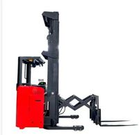 Chariot élévateur à fourche VNA compact entièrement électrique pour entrepôt d'allée étroite