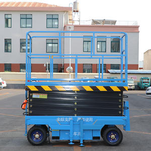 Struktur Rangka Baja 4-18m, <span class=keywords><strong>Lift</strong></span> Gunting Hidrolik Elektrik Mobile Non-Self-Propelled untuk Pekerjaan di Ketinggian - Product Image 1