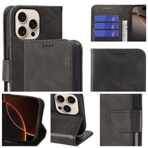 Custodia a Portafoglio in Pelle per iPhone 15 Pro Max 17 Air 16 Plus 14, per <span class=keywords><strong>Samsung</strong></span> S25 Ultra S24 FE, Cover Magnetica a Libro, Borsa per Cellulare - Product Image 5