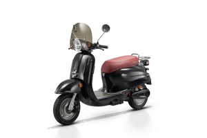 Nouvelle Arrivé<span class=keywords><strong>e</strong></span> Keren : Scooters Électriques Classiques Vintage avec Pare-brise, 1200W, 55KPH, Emoped, Moto Électrique à Vendre - Product Image 2