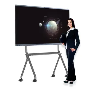 OEM ODM 4K Dual System Smart Digital Board 55 65 75 86 98 110 Inch Digital Interactive Whiteboard All-in-one Computer Whiteboard