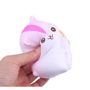 Cute Slow <b>Rebound</b> PU Hamster Animal Desk Toy Pair Plush Figure - Product Image 4