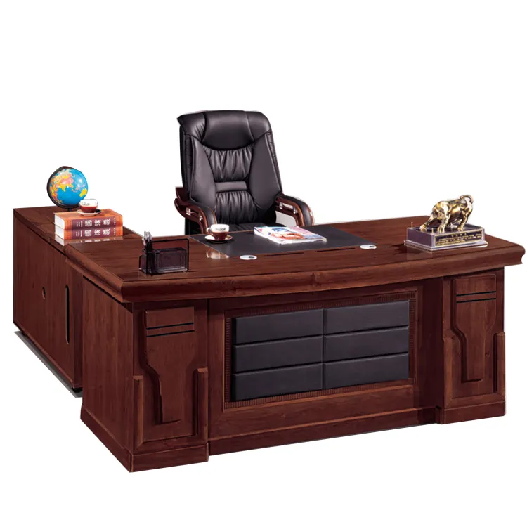 office furniture matt color L shape office table with extension