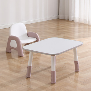 Ensemble table et chaise en plastique pour la <span class=keywords><strong>maternelle</strong></span> et les cours <span class=keywords><strong>de</strong></span> formation, idéal pour les cours d'art et d'éducation précoce, design moderne et simple - Product Image 6