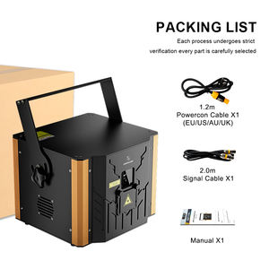 SHEHDS Laser professionnel RGB 6W pour mariage, animation 3D, dessin animé, éclairage laser de scène 6 <span class=keywords><strong>watts</strong></span>, mode application pour pub, bar, fête, club - Product Image 4