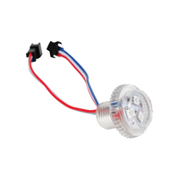 Aidisen DC12V 0.72W RGB Lámpara Digital LED de Píxeles Programable para Parques Temáticos, Material de PC, Luz Puntual de 24mm