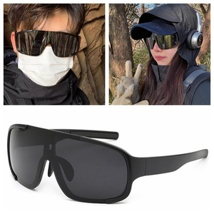 Sport Glasses Full Rim Mirror Polarized UV400 Windproof Cycling Hiking Outdoor Sunglasses <b>Large</b> <b>Frame</b> Unisex - Product Image 4