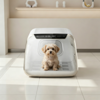 Boîte de séchage pour animaux de compagnie ultra-silencieuse, luxueuse et écologique, 52dBA, avec surveillance de la température en temps réel, pour utilisation dans la salle de bain