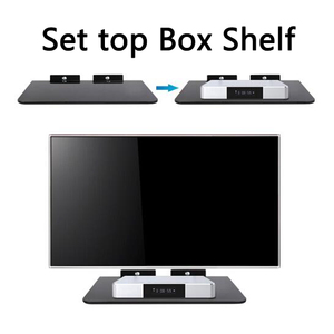 Q08-1 Tempered Glass TV tường kệ cho DVD Player TV DVD đứng cho TV <span class=keywords><strong>Wall</strong></span> <span class=keywords><strong>Mount</strong></span> với kệ nổi TV đứng treo tường - Product Image 2