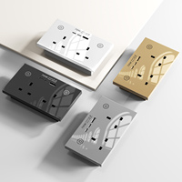Prise intelligente WiFi Tuya, double prise UK avec charge rapide USB A+C 70W, chargeur universel 3.0 PD 147mm, prise intelligente pour la maison