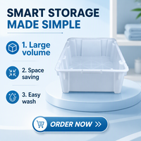 Caisse en plastique empilable et emboîtable en maille perforée pour le stockage et l'expédition