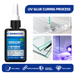Adhesivo acrílico UV tixotrópico de un solo componente, curado rápido, transparente, sin blanqueamiento, para refuerzo de cables FPC, componentes electrónicos - Product Image 3